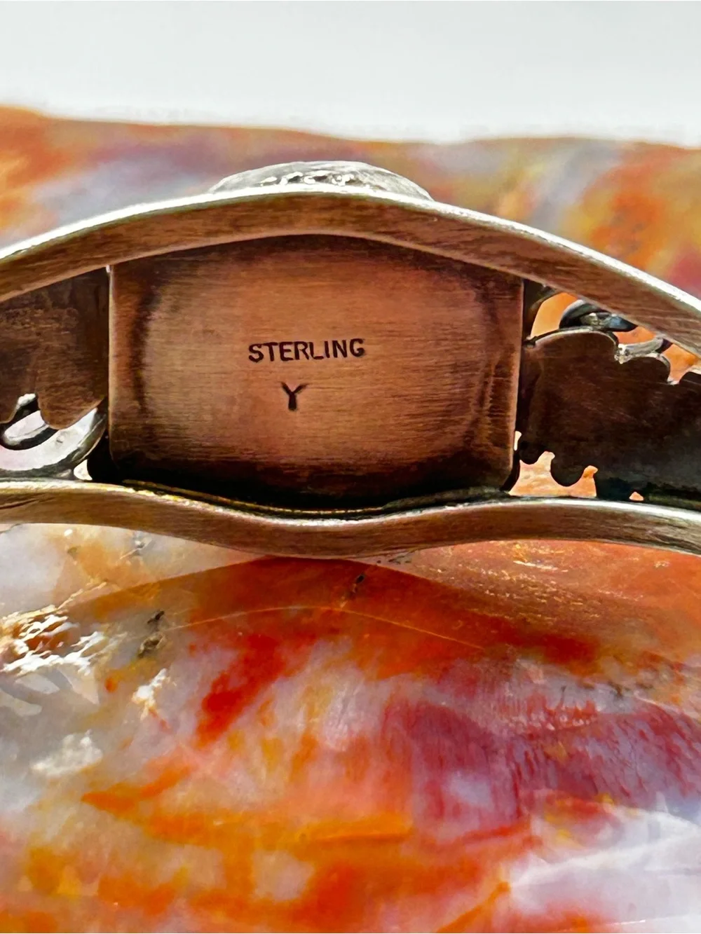 Southwest Sterling Silver Turquoise Bangle Bracelet